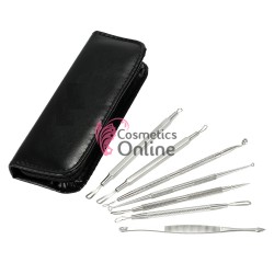 Instrument pentru tratamente cosmetice - CIS035, set 7 bucati + borseta